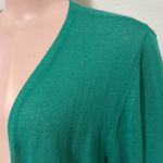 Chico's Chico’s easy wear green shimmery cardigan woman size 2 equivalent to a 12 Photo 1