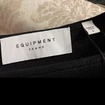 Equipment  Femme Emelienne Long Sleeve Cutout Knit Midi Dress Black Bodycon XS Photo 3