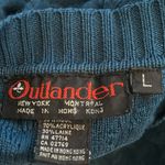 Vintage Outlander teal textured long sleeve boat neck sweater dress Green Size L Photo 7