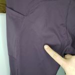 Zyia  Active Brilliant High Rise Pockets Capri Leggings Wine Workout Size 8-10 Photo 3