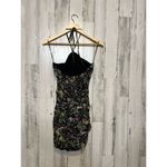 ZARA black and purple floral dress Photo 1