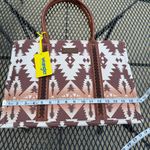 Wrangler Brown and Cream Patterned western canvas Women's Bag Photo 1