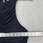 Pilcro  Ruched Tank Top Sleeveless Casual‎ Blouse Black Women's Size L Photo 1