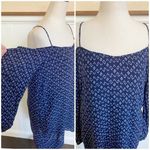 Anthropologie Cloth & Stone Cold Shoulder Swing Dress in True Navy - XS Photo 4