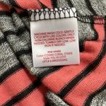 Faded Glory  heather gray striped drawstring waist light knit dress size small Photo 4