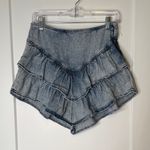 MOTHER The Ruffle Mini Skirt in Threading the Needle Photo 1