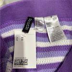 H&M  Purple and White Crochet Mini Skirt Photo 3