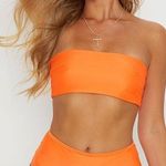 Pretty Little Thing High Wasted Orange Bikini Photo 0