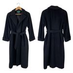 Ralph Lauren  LRL Camel Hair Robe Style Wrap Coat Women’s 4 Black Old Money *Read Photo 1