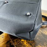 Versace Black Nylon Leather Shoulder Bag Medusa Logo Shoulder Purse Photo 13