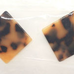 SheIn NWT Animal Print Black & Cream Earrings Photo 0