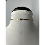 vintage rhinestone crystal pendant heart gold chain choker necklace Silver Photo 3