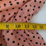 Mini Dress Pink Black Polka Dot Lace Detail Summer Flowy Party Vacation Cute Photo 6