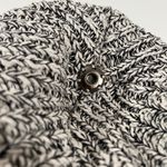 Love Your Melon Cuffed Beanie Hat in Speckled White and Black with Mint Pom Pom Photo 5