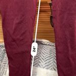 Faded Glory  Burgundy Ribbed Leggings - L - 30" Waist, 24" Inseam Photo 5