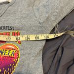 Wave trade grey cropped long sleeve bike week shirt size small Photo 4