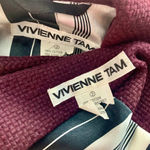 Vivienne Tam Purple Two-Piece Blazer Skirt Suit Photo 11