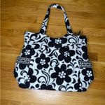 Vera Bradley  Black and White Floral Tote, Wallet, and Toiletry Bag Set Photo 3