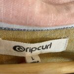 Rip Curl Pink and Yellow Shirt Dress Size Large striped trendy gorpcore retro Photo 3