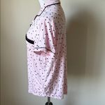 Kate Spade  Pink and Black Polka Dot Pajama Top Photo 2