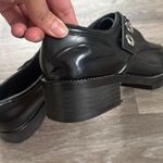 Sandro  Black Leather Loafers with Silver Gromets 40EU/9.5US Photo 6