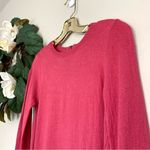 Loft Maternity Fuschia Mixed Media Tunic Top XS Photo 5