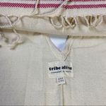 Tribe Alive  Handmade Fringe‎ Striped Poncho Photo 5