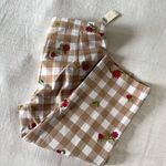 Maeve Gingham Floral Embroidered Capri Pants NWT - size 4 Photo 5