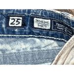 Miss Me Womens Size 25 Distressed Studded Bling Denim Shorts 90s Acid Wash Party Photo 3