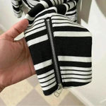 Bagatelle Striped Moto Zip Up jacket | size Medium Photo 6