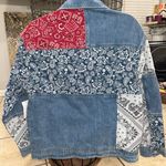 Anthropologie Driftwood Faria Patchwork Denim Trucker Jacket Photo 10