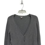 J. Jill Gray Waffle Knit Button Cardigan Grandma Sweater Size Small Cottage Core Photo 1