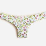 J.Crew New  Floral Curved Waist Cheeky Bikini Swim Bathing Suit Bottom Size 3X Photo 1