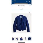 Draper James ✨ Eyelet Textured Notch Lapel Blazer Sz XL Navy Jacket✨ Photo 4