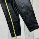Madewell Black Faux Vegan Leather Pull-On High Rise Paperbag Pants Women’s 8 Photo 5