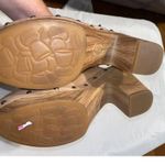 Kork-Ease Darby Womens Beige Leather Slip-On Studded Block Heel Round Toe Clog Photo 4