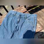 GH Bass Women's 100% Cotton Blue Chambray Denim Lightweight Capri Pants|Size:0 Photo 3