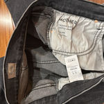 NWT MOTHER Women's Pixie Mid Rise Dazzler Ankle Up in Smoke Jeans size 33 Black Photo 7
