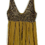 Free People  intimately sequin‎ green top Photo 0