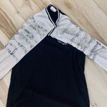 PINK - Victoria's Secret  Silver Sequin Baseball Tee Shirt Top Size Extra Small Photo 9