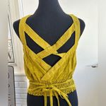 Anthropologie Smocked Strappy Open Back Top small workwear holiday party Photo 3