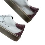 Shu Shop Reba Pink Glitter Sneakers Platform Silver Star Distressed Shoes Sz 8.5 White Photo 4