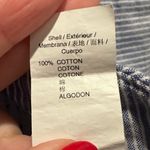 Gap Women's Cotton Blue and White Striped Blazer Size 0 Photo 3