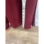 Women's Red Palazzo Pant Jumpsuit small Sleeveless Rhinestone Buckle burgundy Multiple Size M Photo 5