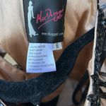 Mac Duggal  Black Beaded Sequin Shorts Maxi Sheer Skirt Gown Size 6 Photo 12