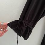 Ann Taylor LOFT off the shoulder Black dress XSMALL tie sleeve Midi NWT Photo 6
