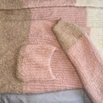 June & Hudson Pastel Striped Hooded Cardigan Size Medium Gray Photo 2