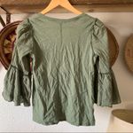Bordeaux ☀️ Green  bell sleeve top Photo 4