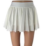 Aritzia TNAction White Pleated Elastic Waist Tennis Golf Athletic Skirt Skort XS Photo 0