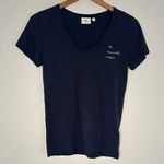 AG Adriano Goldschmied Navy Blue T-Shirt La Nouvelle Vague The New Wave Graphic Photo 0